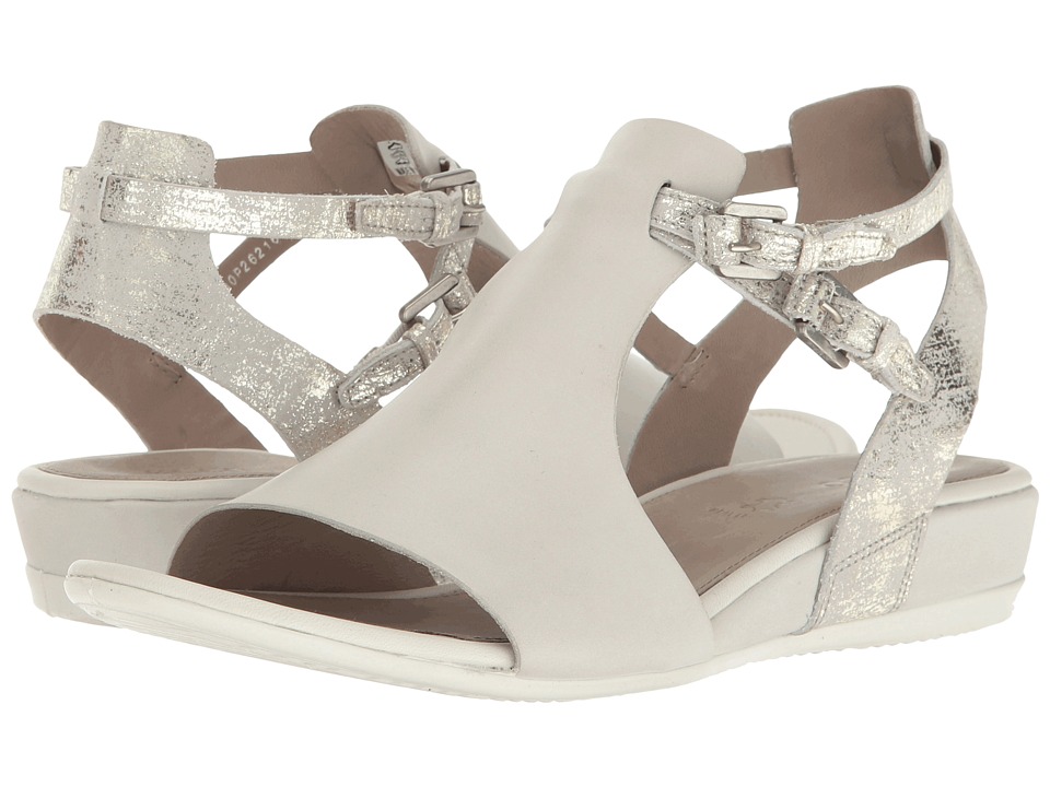 ECCO Touch 25 Hooded Sandal (Shadow White/Gravel Cow Nubuck/Cow Suede) Women