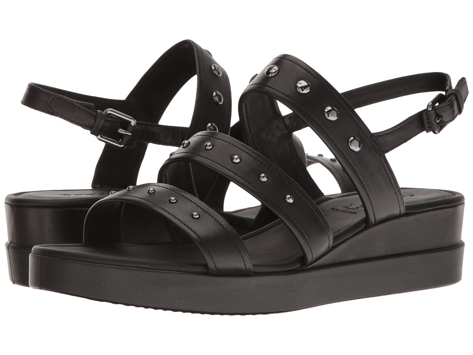 ECCO Touch Strap Plateau (Black Cow Leather) Women