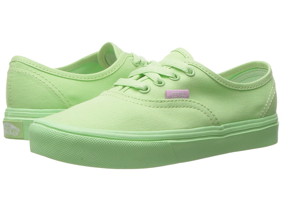 Vans Kids Authentic Lite (Little Kid/Big Kid) ((Mono) Patina Green) Girls Shoes