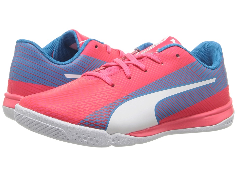 Puma Kids evoSPEED Star S Jr (Little Kid/Big Kid) (Bright Plasma/Puma White/Blue Danube) Girls Shoes