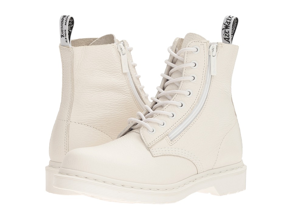 Dr. Martens Pascal w/ Zip (White Aunt Sally) Women