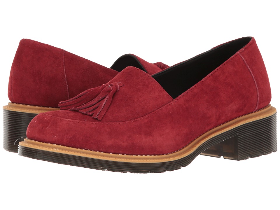 Dr. Martens Favilla II (Dark Red Soft Buck) Women