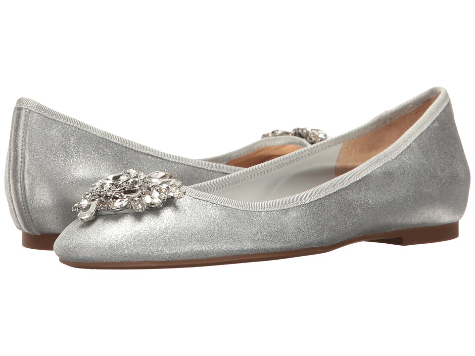 Badgley Mischka Bianca (Silver Metallic Suede) Women