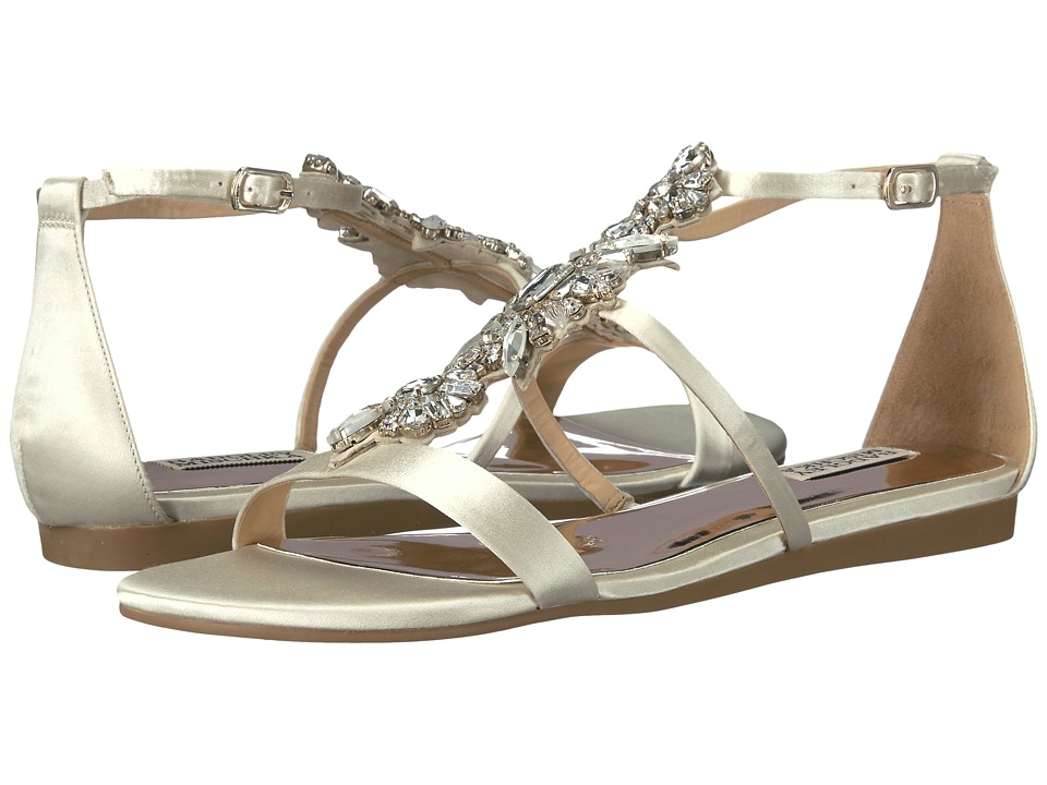 Badgley Mischka Barstow (Ivory Satin) Women