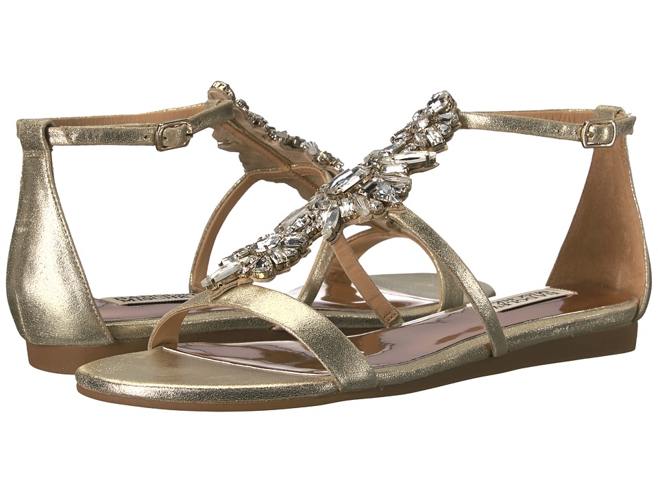 Badgley Mischka Barstow (Platino Metallic Suede) Women
