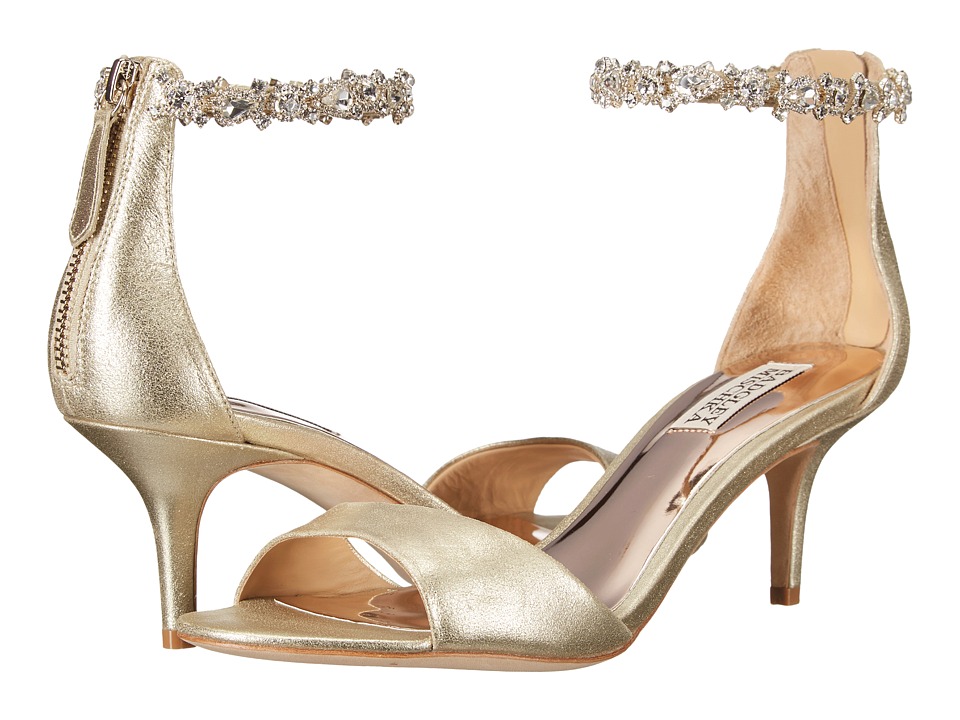 Badgley Mischka Geranium (Platino Metallic Suede) High Heels