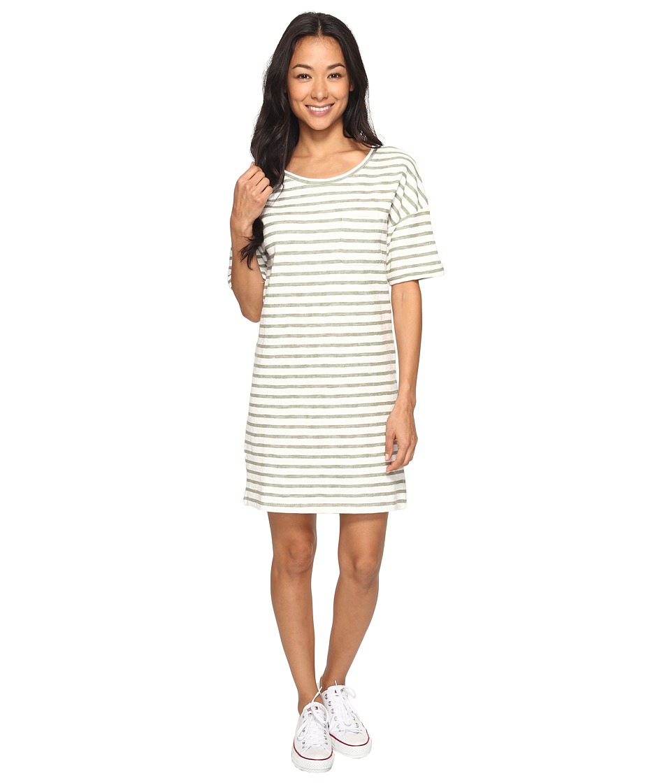 Roxy - Get Together T-Shirt Dress (Oil Green Friday Stripe) Women