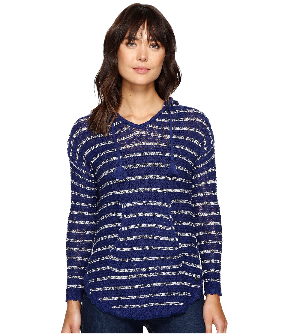 Roxy - Smoke Signal Stripe Sweater (Blue Depths) Women