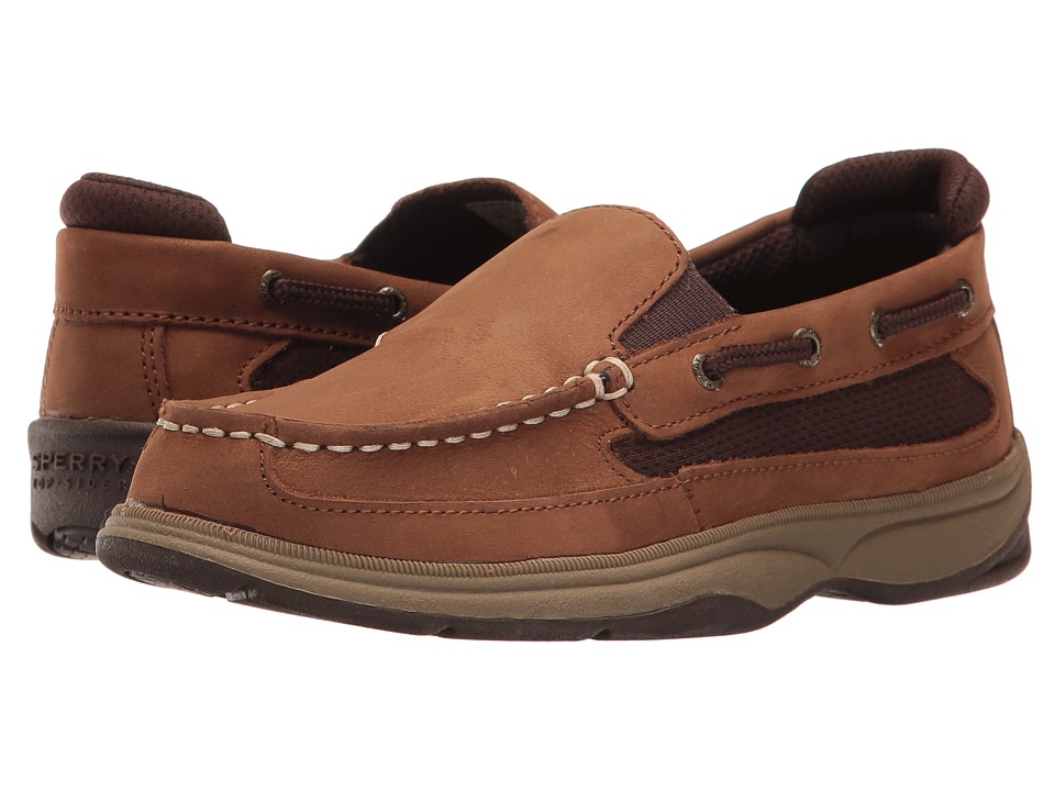 Sperry Kids SP-Lanyard Slip-On (Little Kid/Big Kid) (Cigar Brown) Boy