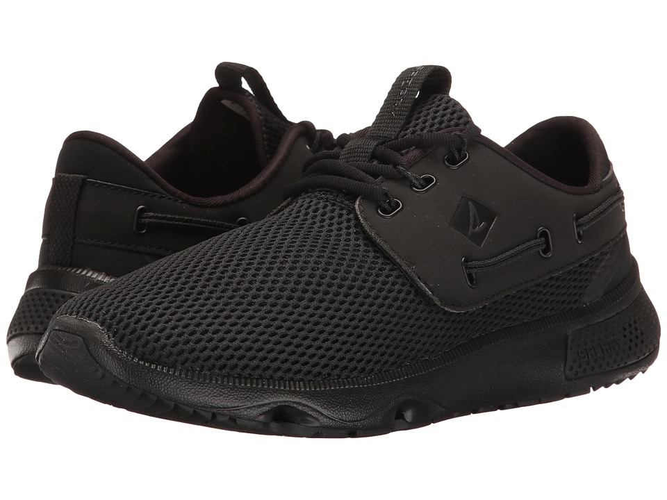 Sperry 7 Seas 3-Eye Flooded (Black) Women
