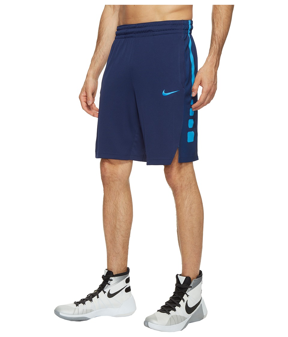 blue and white nike elite shorts