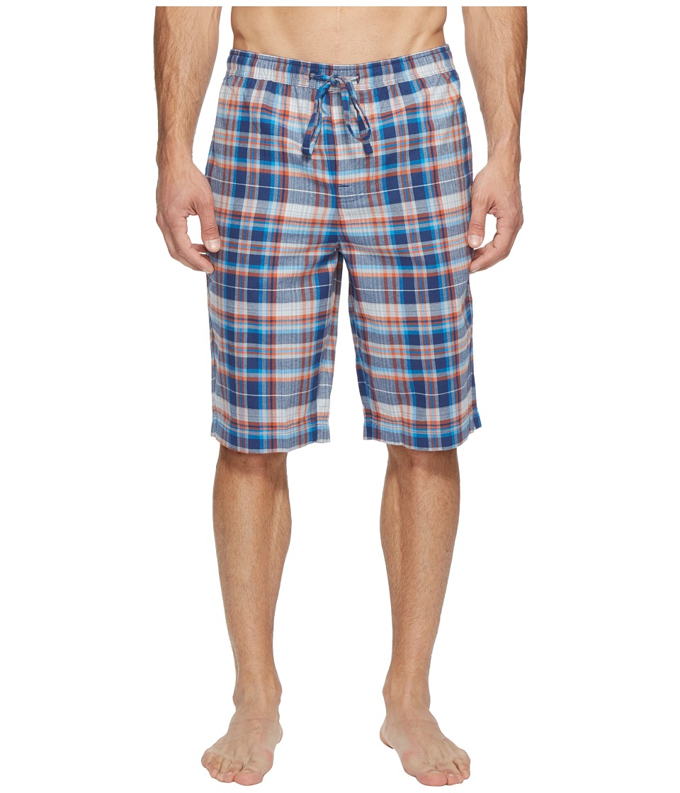 Life is Good - Plaid Sleep Short (Darkest Blue) Men