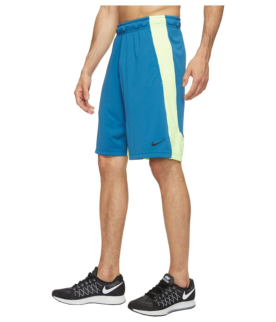 Nike Dry 9 Training Short (Industrial Blue/Ghost Green/Black) Men