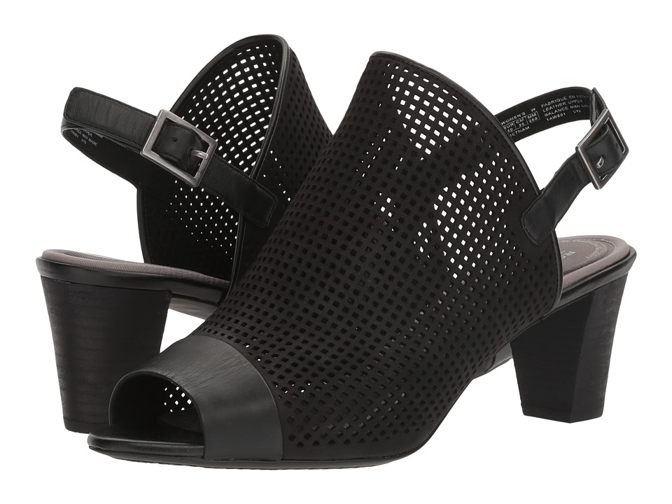 Rockport Total Motion Audrina Sling Bootie (Black Nubuck) Women