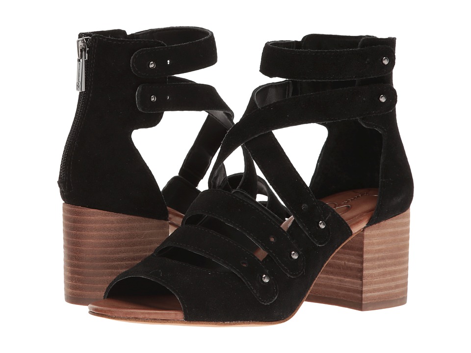 Jessica Simpson Halacie (Black Split Suede) Women