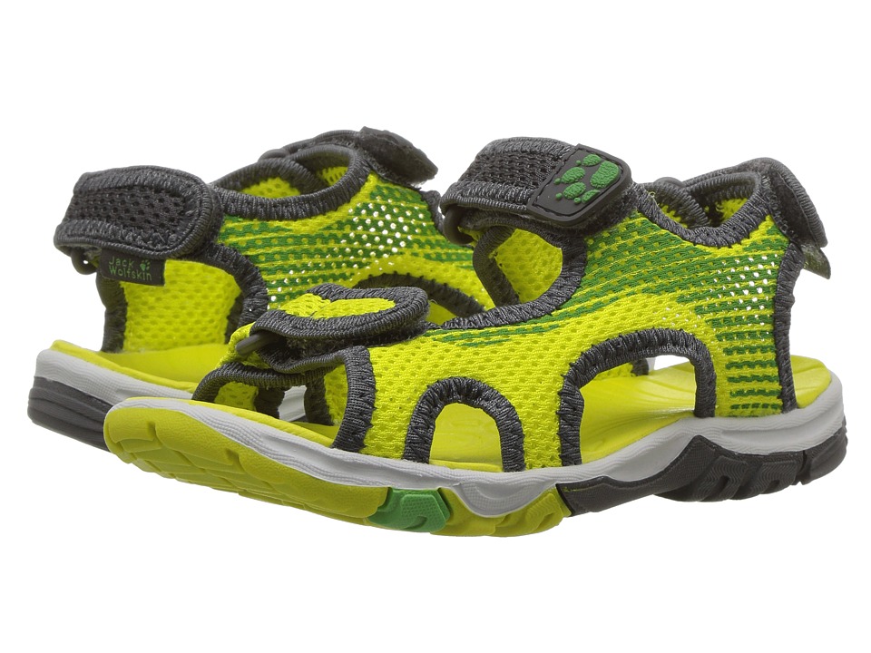 Jack Wolfskin Kids Puno Bay Splash Sandal B (Toddler/Little Kid/Big Kid) (Wild Lime) Boys Shoes