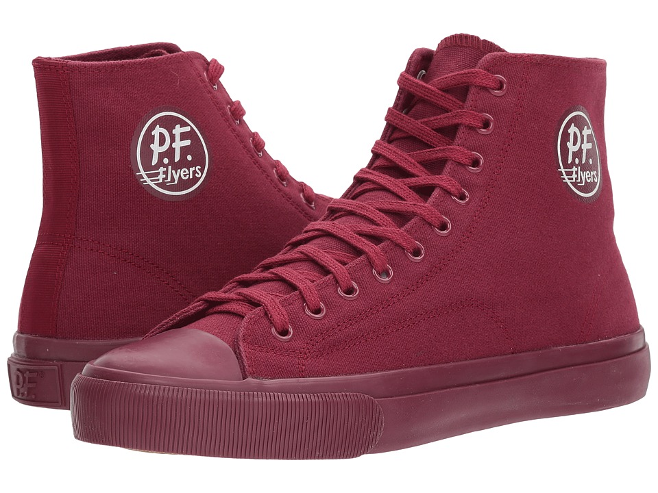 pf flyers mens casual fashion shoes and sneakers pf flyers center hi red