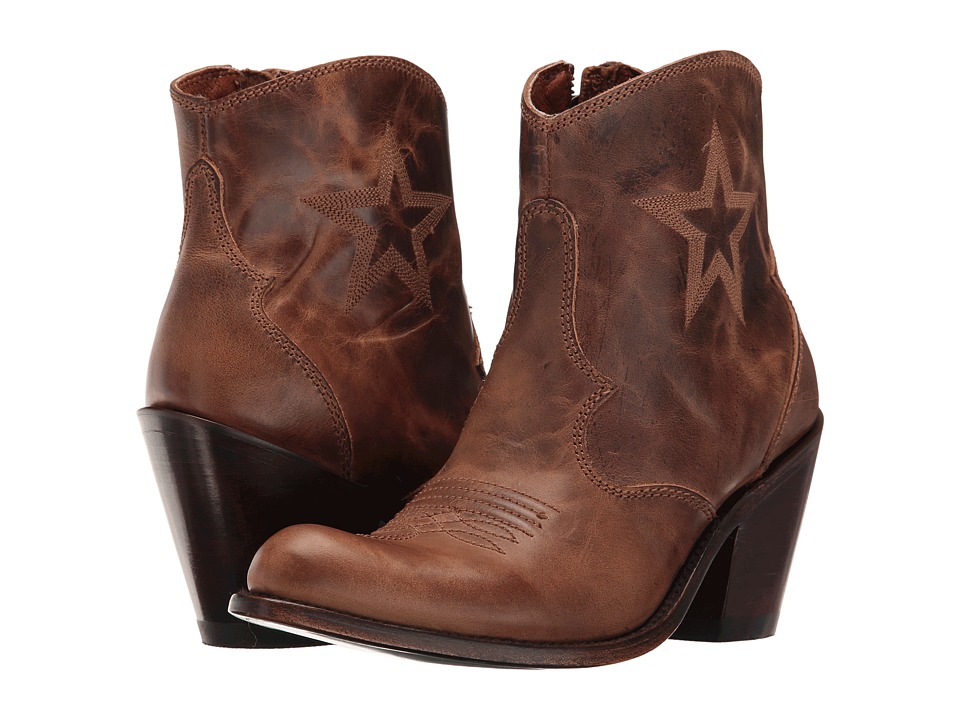 Dan Post Kayla (Tan Savage Round Toe) Cowboy Boots