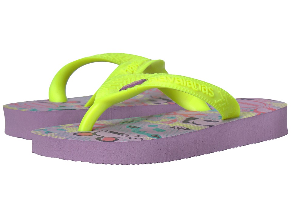 Havaianas Kids Fantasy Flip Flops (Toddler/Little Kid/Big Kid) (Soft Lilac) Girls Shoes