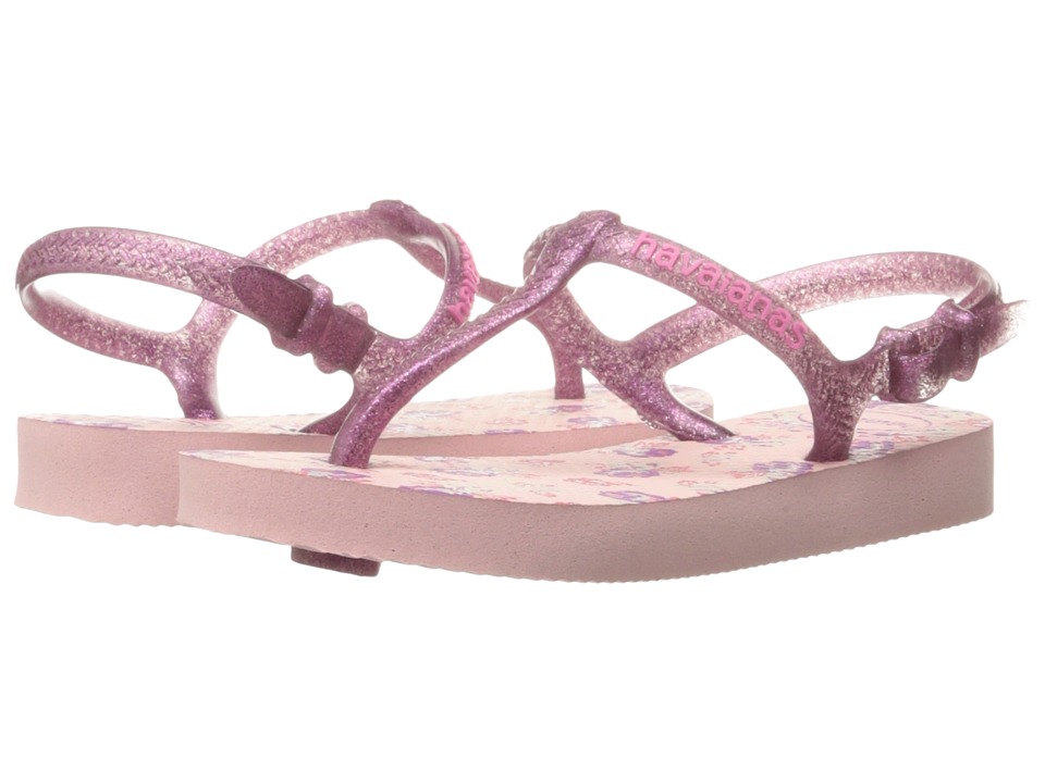 Havaianas Kids Freedom Print Sandals (Toddler/Little Kid/Big Kid) (Pearl Pink) Girls Shoes