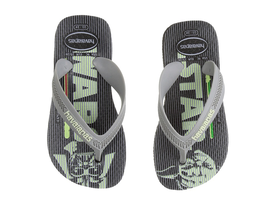 Havaianas Kids Max Star Wars Flip Flops (Toddler/Little Kid/Big Kid) (Black) Boys Shoes