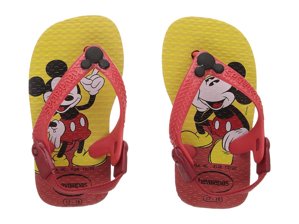 Havaianas Kids Disney Classics Sandals (Toddler) (Red/Black) Boys Shoes