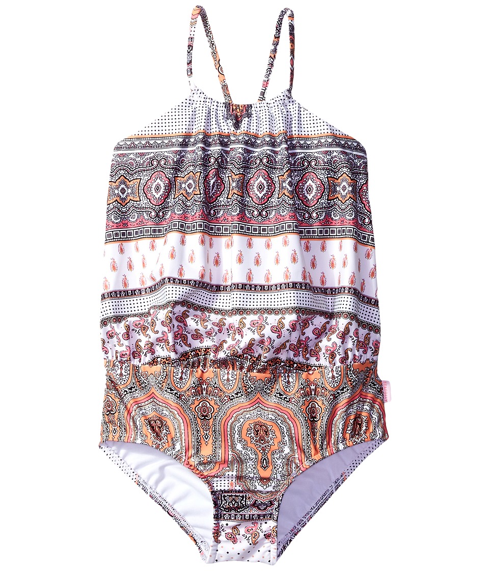 Seafolly Kids Moroccan Paisley Blouson Tank One-Piece (Toddler/Little Kids) (Multi) Girl
