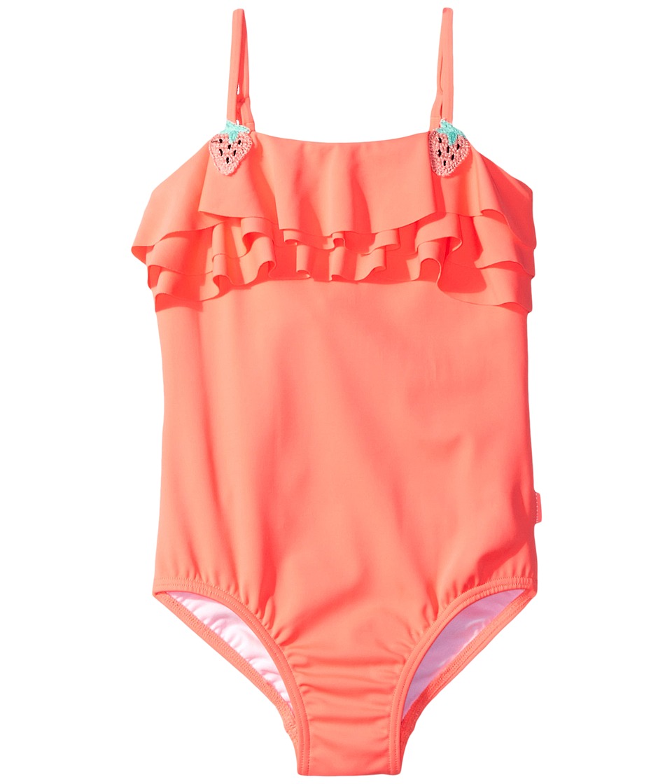 Seafolly Kids Touci Frutti Ruffle Tank One-Piece (Toddler/Little Kids) (Watermelon Pink) Girl