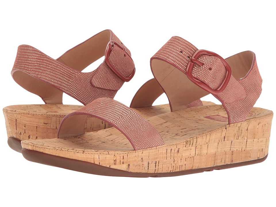 FitFlop Bon Lizard Print Sandal (Spice) Women