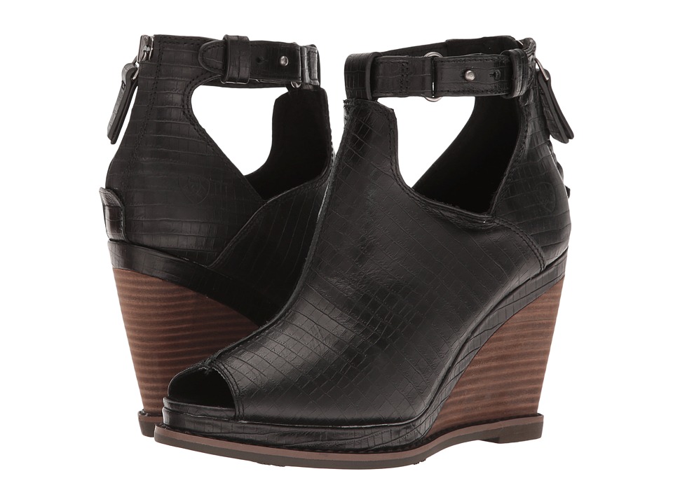 Ariat Backstage (Distressed Black Lizard Print) Women