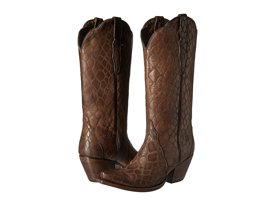 Ariat Antebellum (Naturally Brown Snake Print) Cowboy Boots