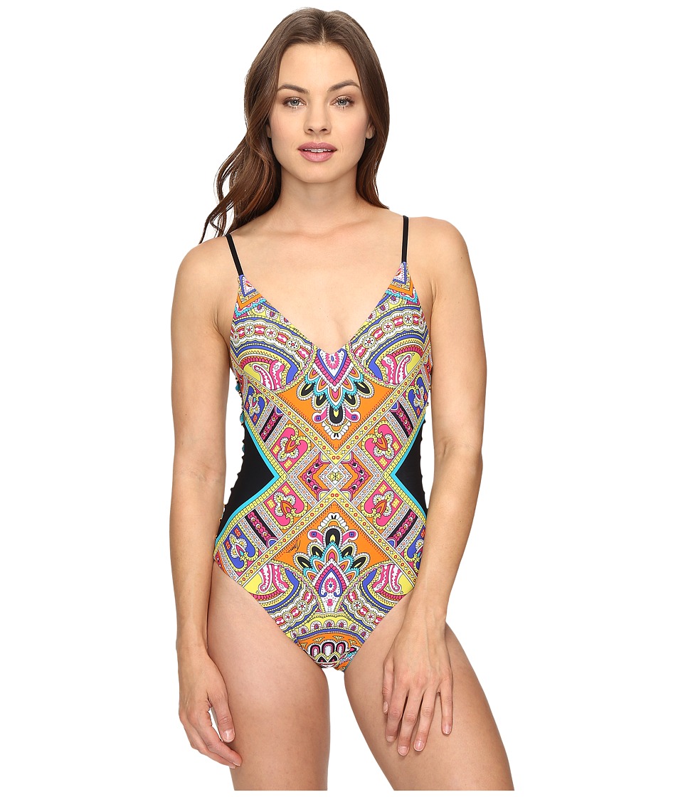 Trina Turk Nepal Over the Shoulder Maillot One-Piece (Multi) Women