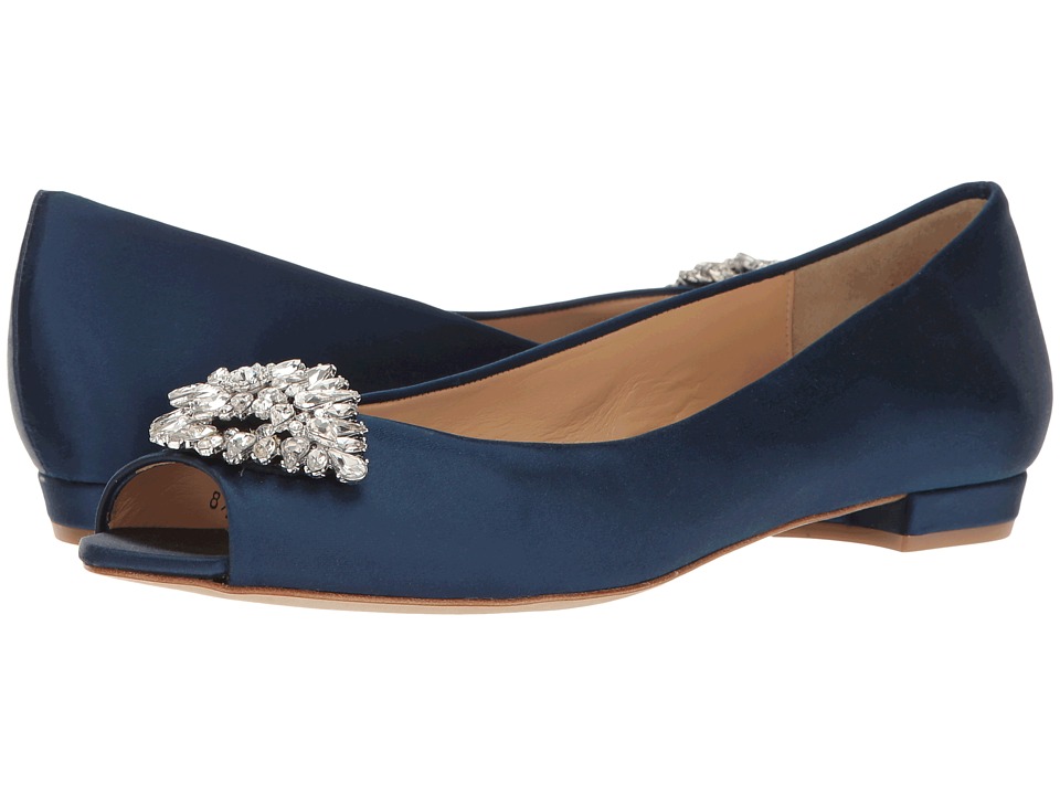 Badgley Mischka Taft (Navy Satin) Women