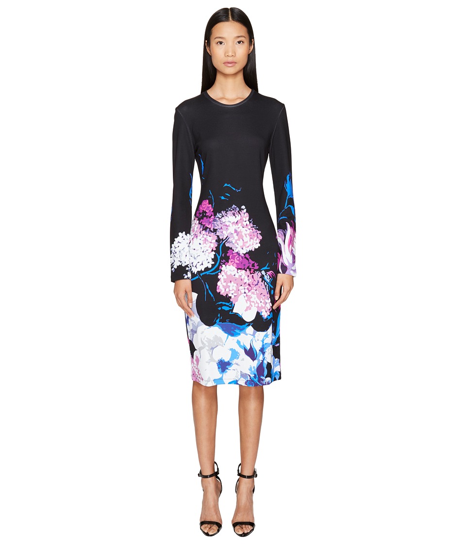 Prabal Gurung Printed Viscose Long Sleeve Knit Dress Prabal Gurung Printed Viscose Long Sleeve Knit Dress