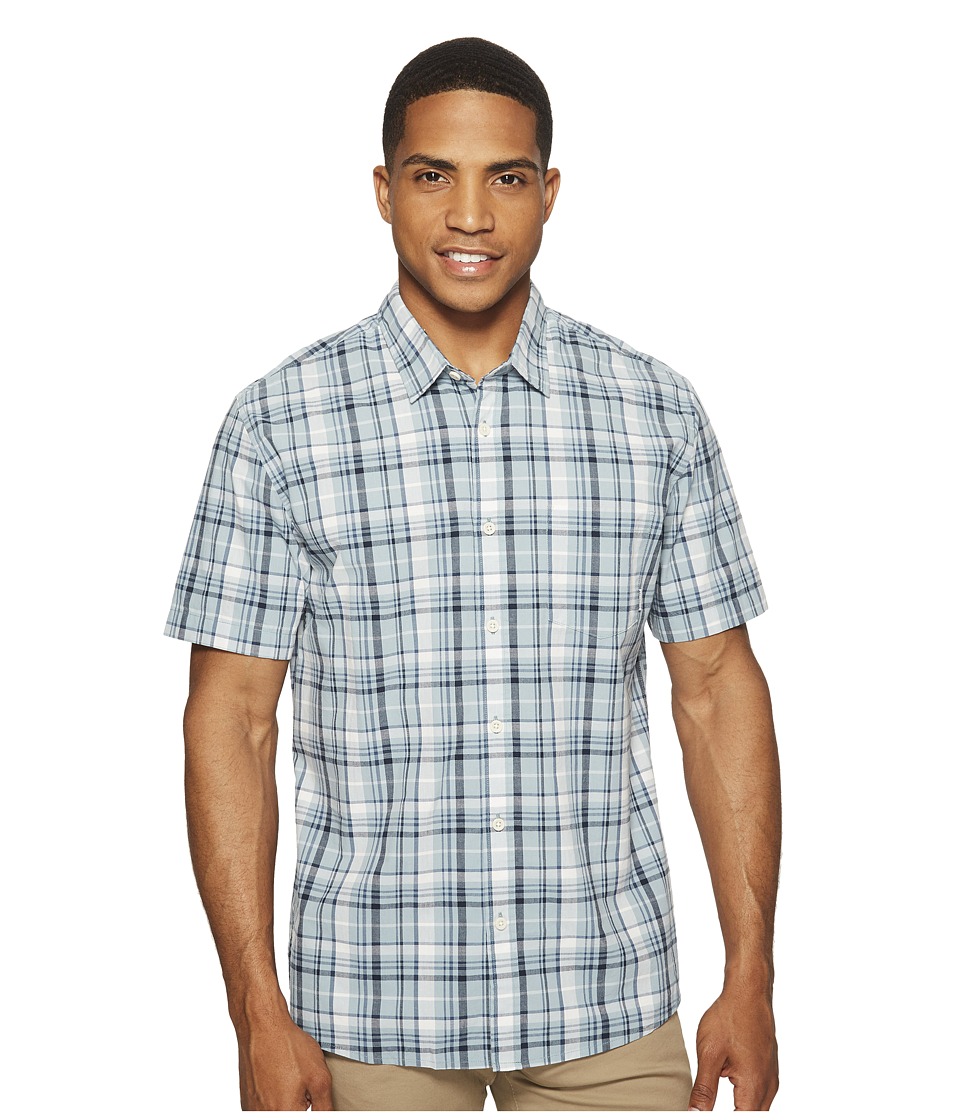 Quiksilver - Everyday Check Short Sleeve Woven (Stone Blue) Men