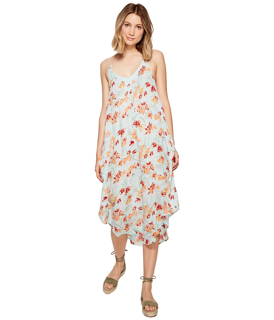 Roxy - Kat Fish Dress (Bleached Aqua Franco Floral) Women