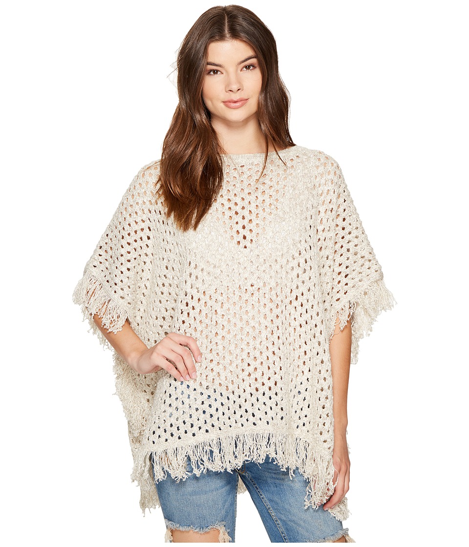 Roxy - Perfect Surf Knitted Poncho (Metro Heather) Women