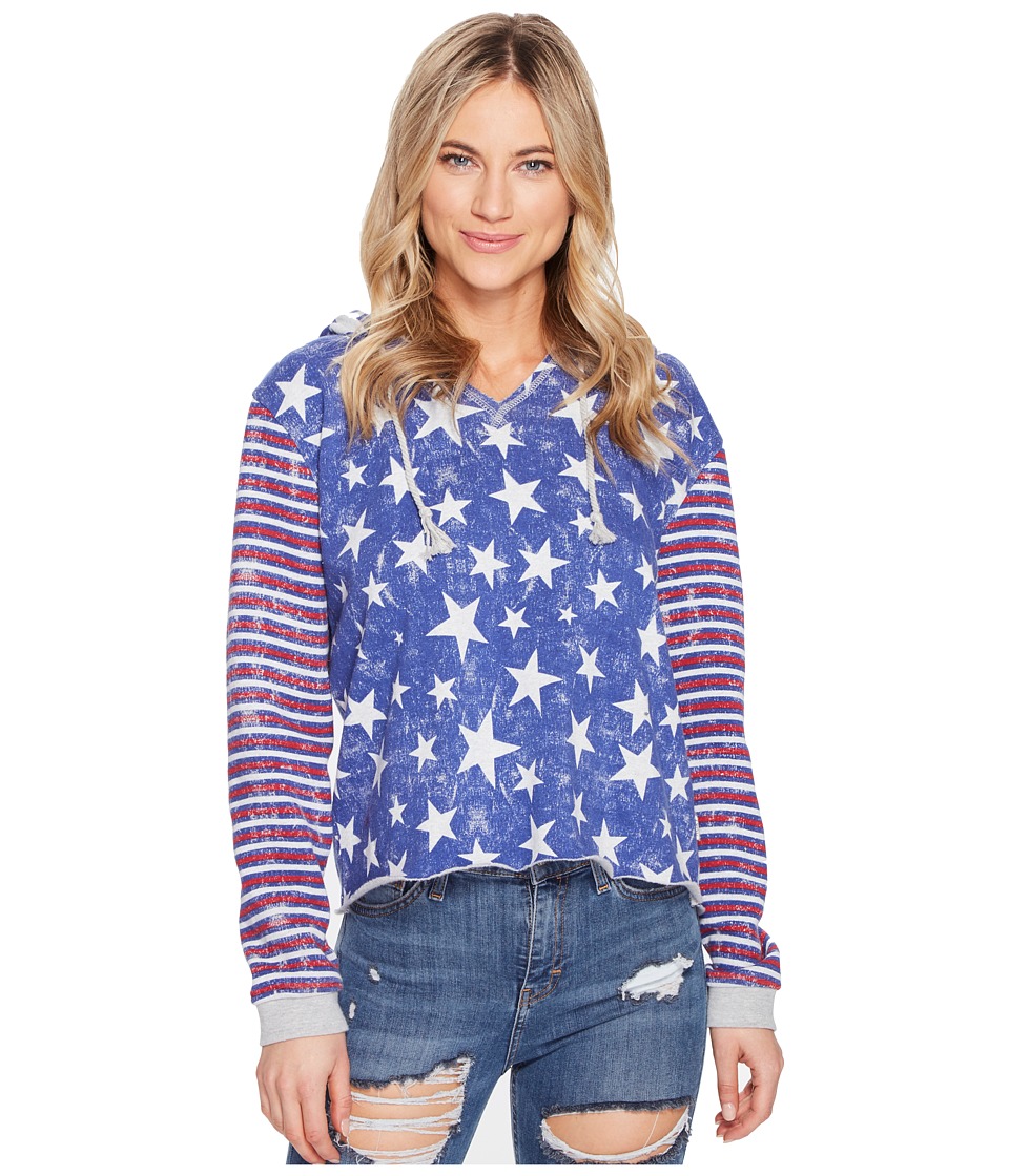 Roxy - Twinfinning A Pullover Hoodie (Marshmallow The 4th Stars) Women