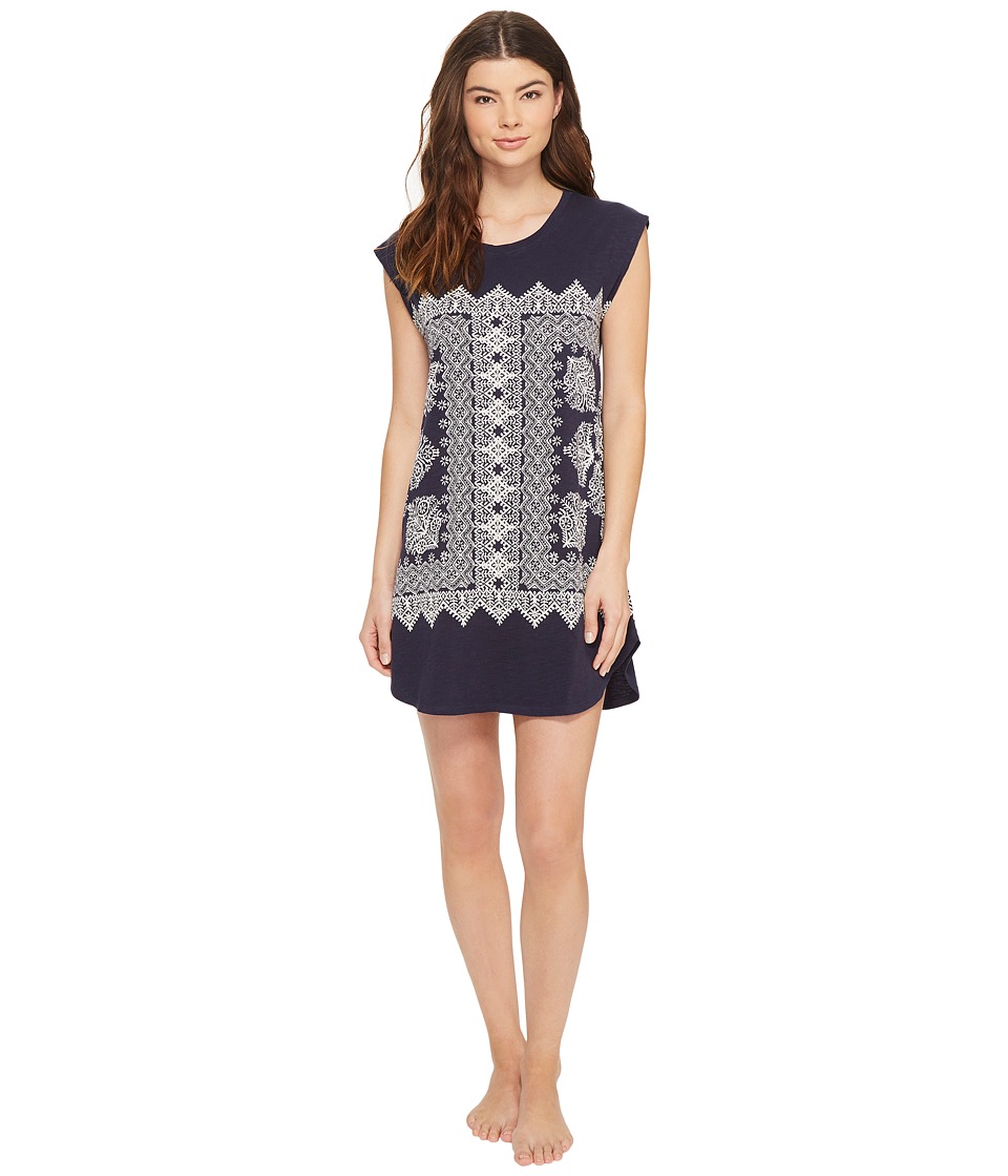 Lucky Brand - Bandana Graphic Sleepshirt (Navy) Women