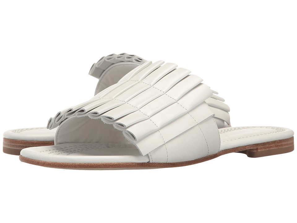 Kennel & Schmenger Folded Leather Slide Sandal (White) Women