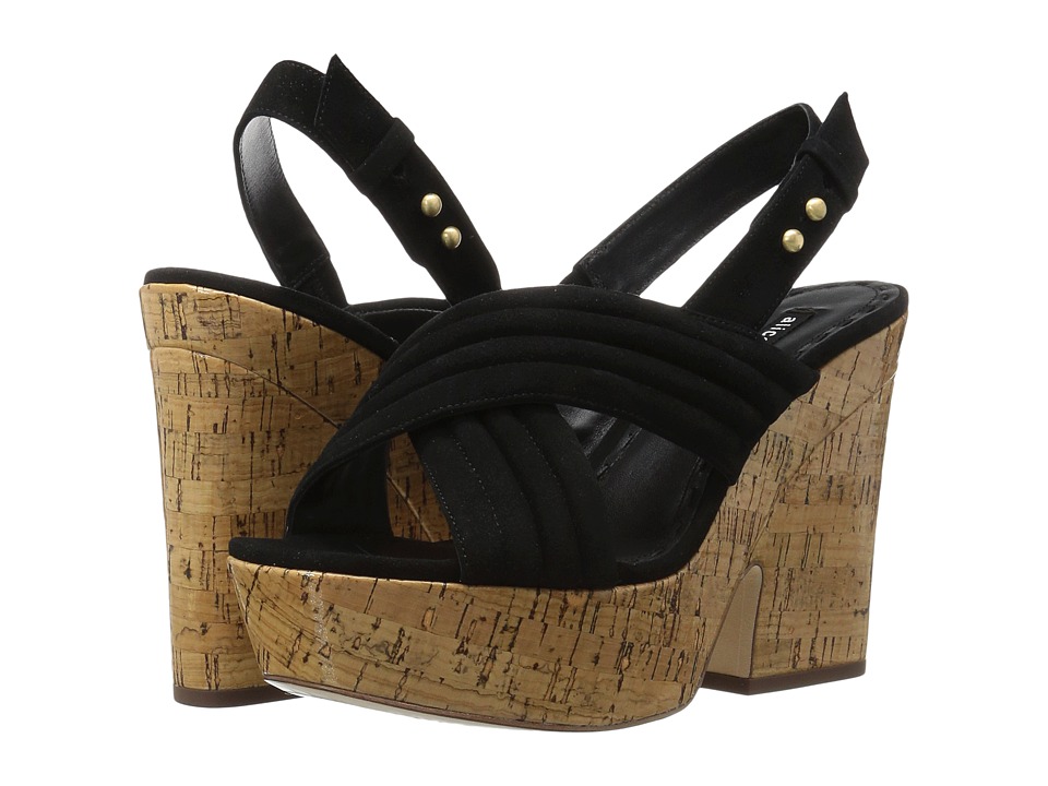 Alice + Olivia Charlize (Black Prime Suede) Women