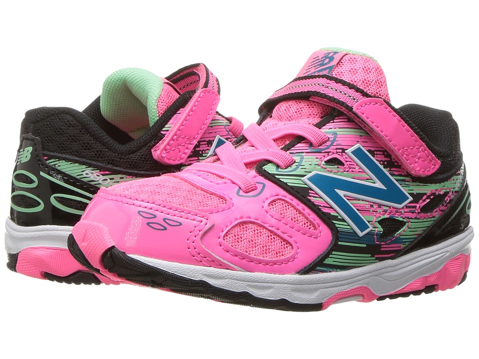 New Balance Kids KA680v3 (Infant/Toddler) (Pink/Black) Girls Shoes