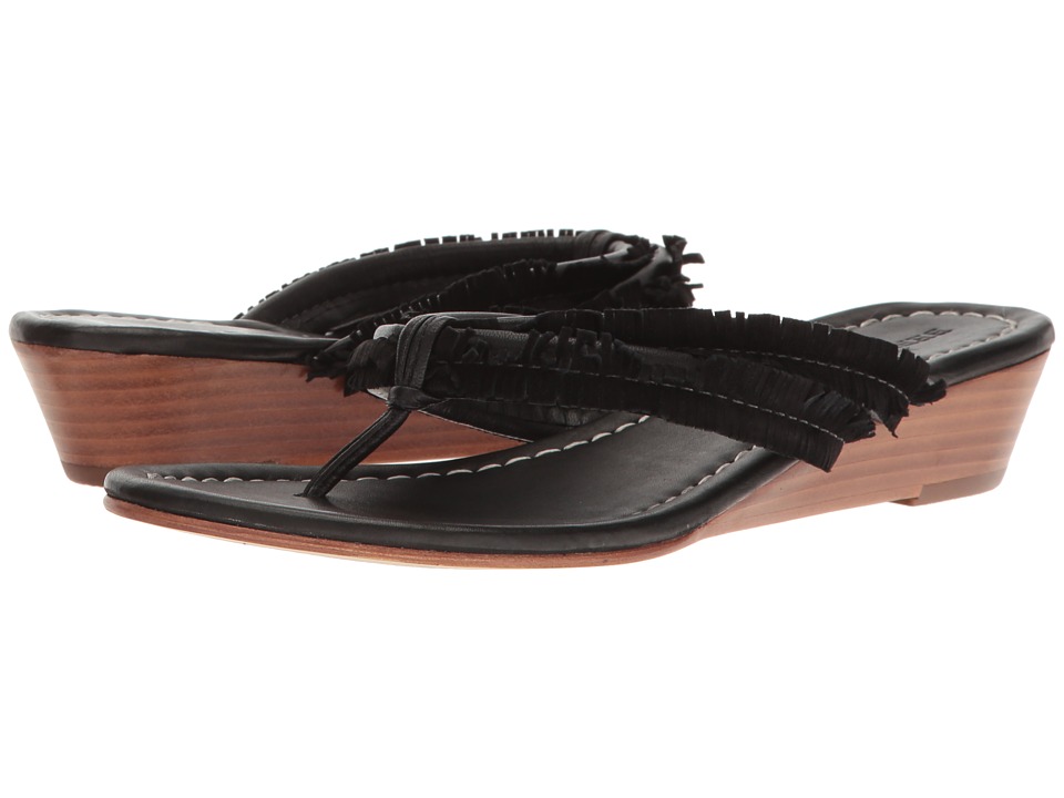 Bernardo Miami Fringe Wedge (Black) Women