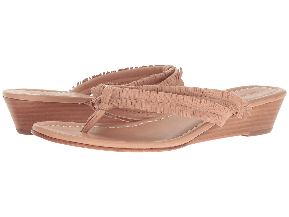 Bernardo Miami Fringe Wedge (Blush) Women