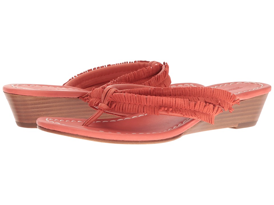 Bernardo Miami Fringe Wedge (Salmon) Women