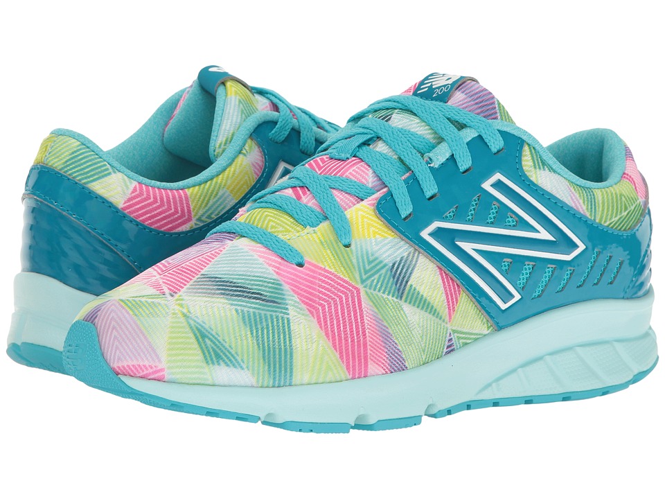 New Balance Kids Electric Rainbow 200 (Big Kid) (Blue/Multi) Girl