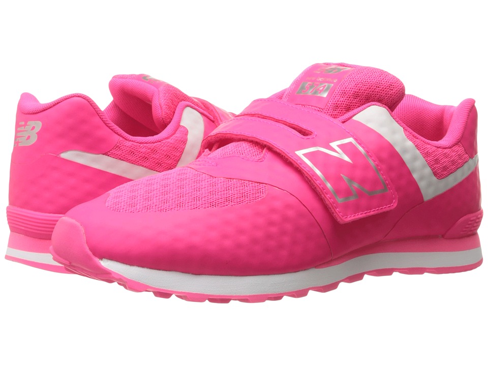 New Balance Kids 574 Breathe HL (Little Kid/Big Kid) (Pink/Grey) Girls Shoes