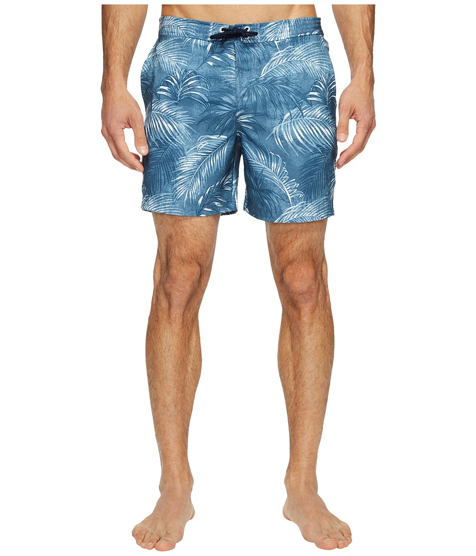 Original Penguin Stretch Tropical Leaf (Ballad Blue) Men