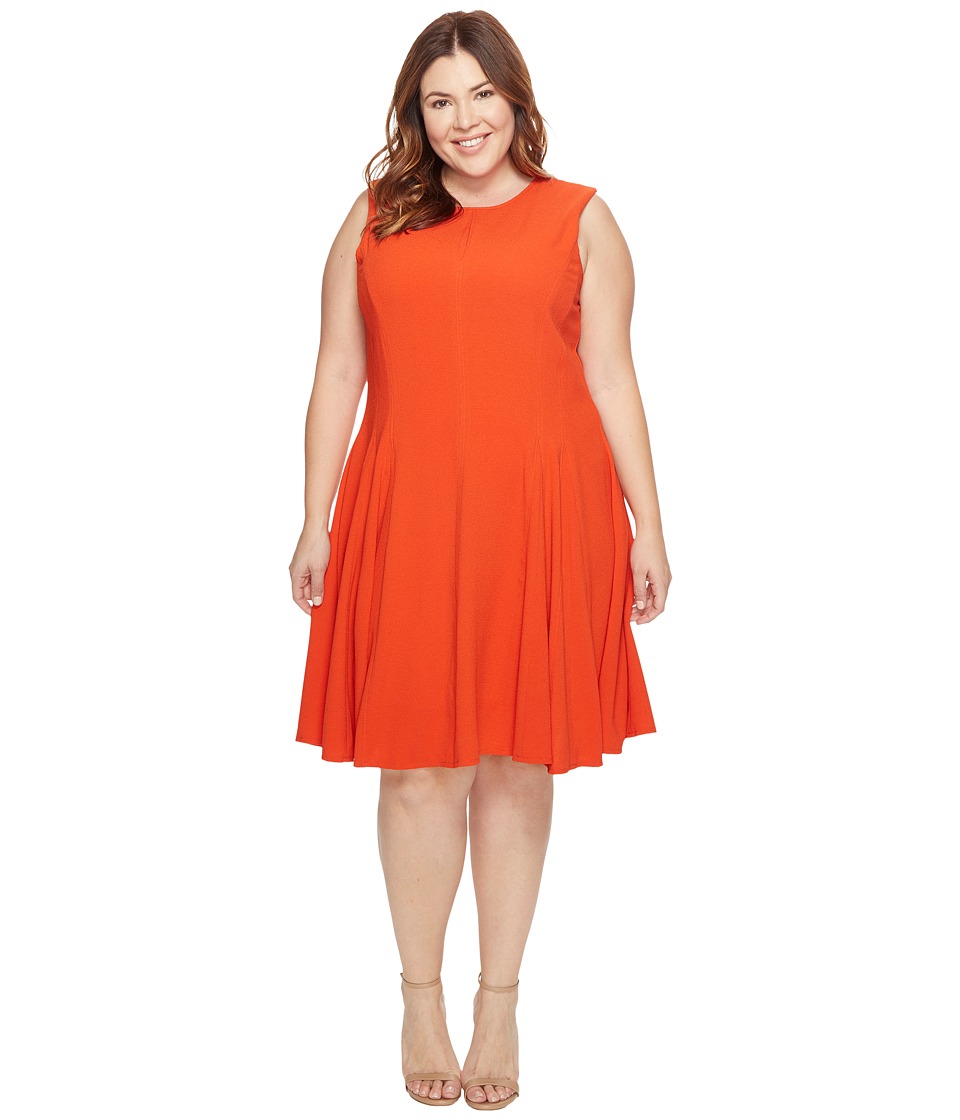 Taylor Crepe Dress (Tangerine) Women