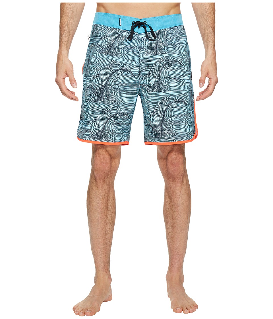 Hurley Phantom Brooks 18 Boardshorts (Chlorine Blue) Men